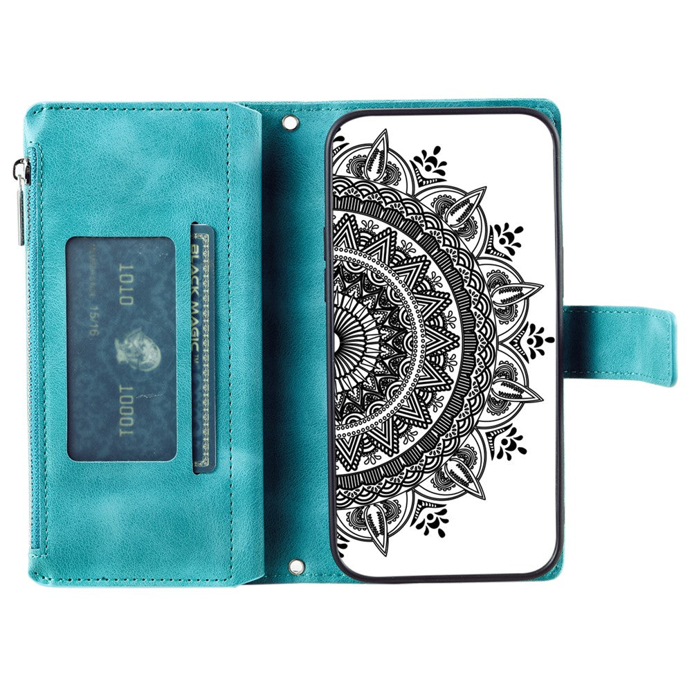 Stil 006 För Xiaomi 14T Pro Plånboksfodral PU-läder mobilfodral Mandala Blommönster