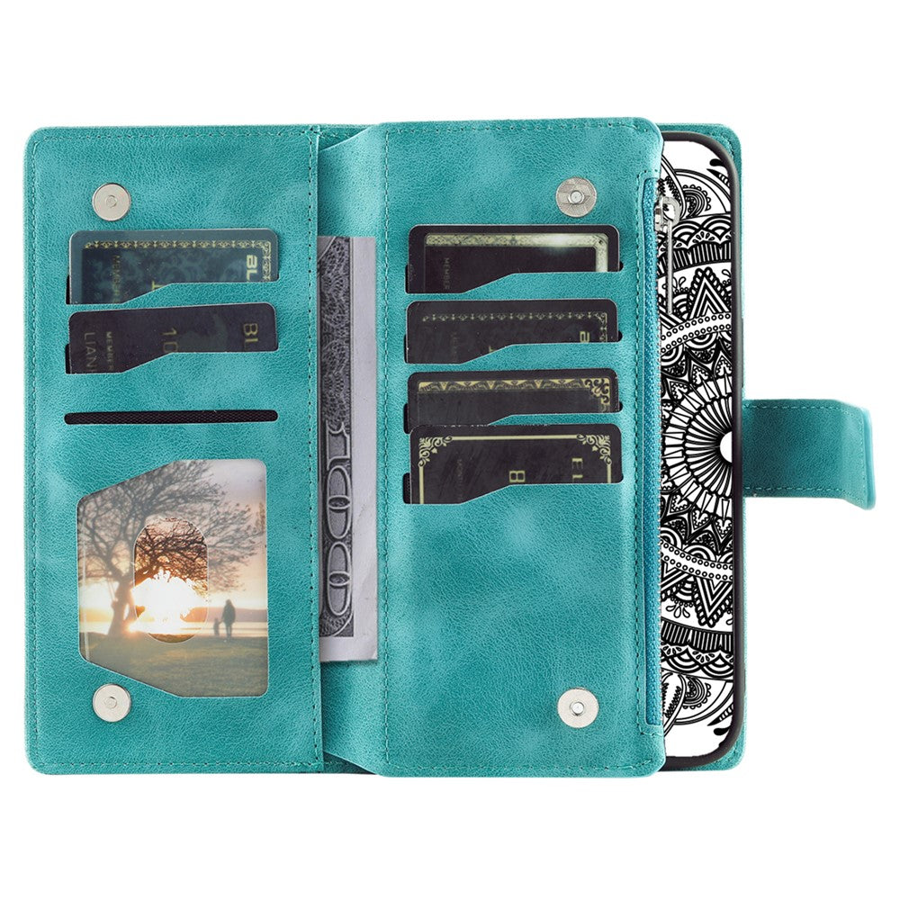 Style 006 For Xiaomi 14T Pro Wallet Case PU Leather Phone Cover Mandala Flower Pattern