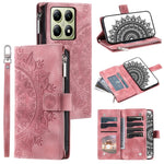 Stil 006 För Xiaomi 14T Pro Plånboksfodral PU-läder mobilfodral Mandala Blommönster