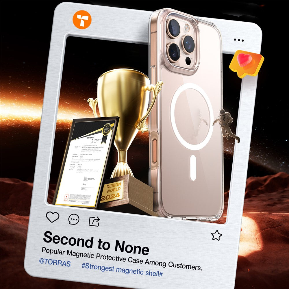 TORRAS Guardian-Mag Series Til iPhone 16 Pro Cover Kompatibel med MagSafe TPU Telefoncover