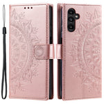 For Samsung Galaxy S25+ Case Imprinted Totem PU Leather Wallet Stand Phone Cover