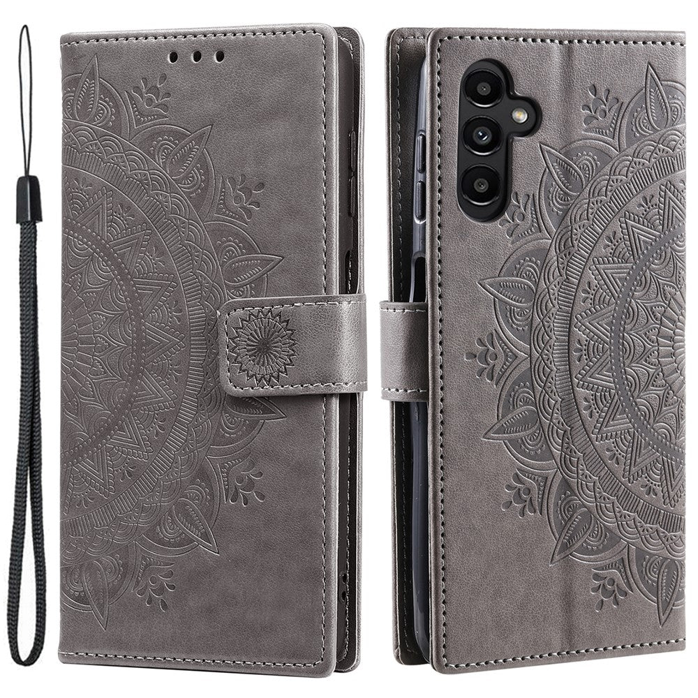 For Samsung Galaxy S25+ Case Imprinted Totem PU Leather Wallet Stand Phone Cover