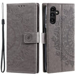 Samsung Galaxy S25-skal med tryckt Totem-motiv i PU-läder, plånboksfodral med stativ