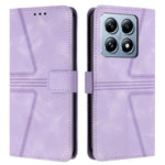 For Xiaomi 14T Pro Case Triangle Imprinted Anti-Scratch Phone Wallet Cover