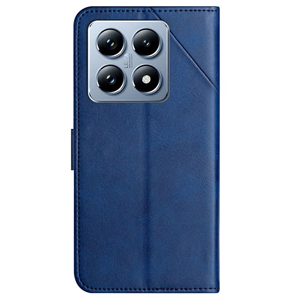 For Xiaomi 14T Pro Leather Case Line Pattern Wallet Phone Cover