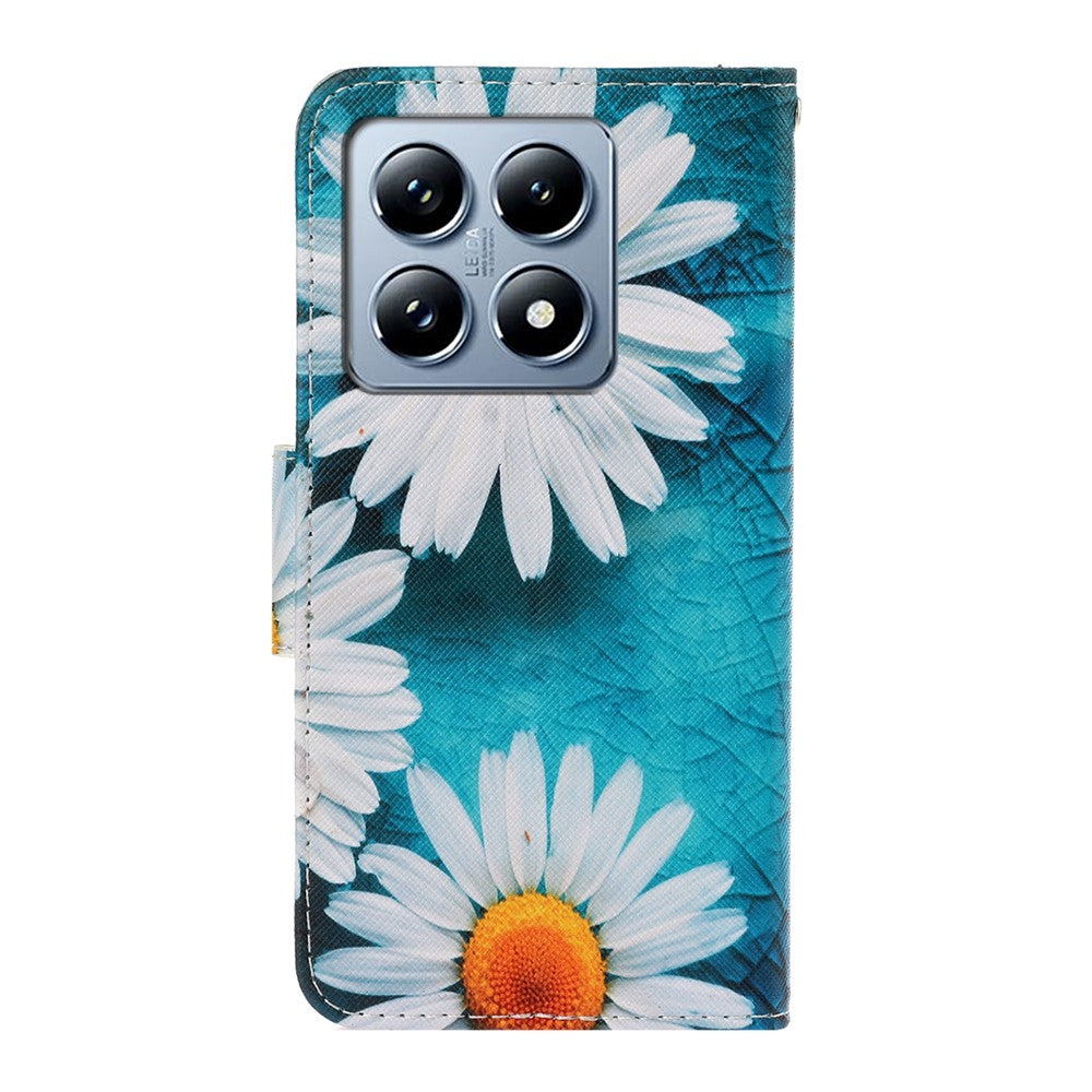 For Xiaomi 14T Pro Case Pattern Printing Protective Leather Folio Phone Cover