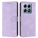 For Xiaomi 14T Leather Case Solid Color Wallet Protective Phone Cover