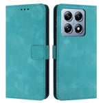 For Xiaomi 14T Leather Case Solid Color Wallet Protective Phone Cover