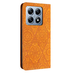 For Xiaomi 14T Case Imprinted Flower Wallet Stand Leather Phone Cover