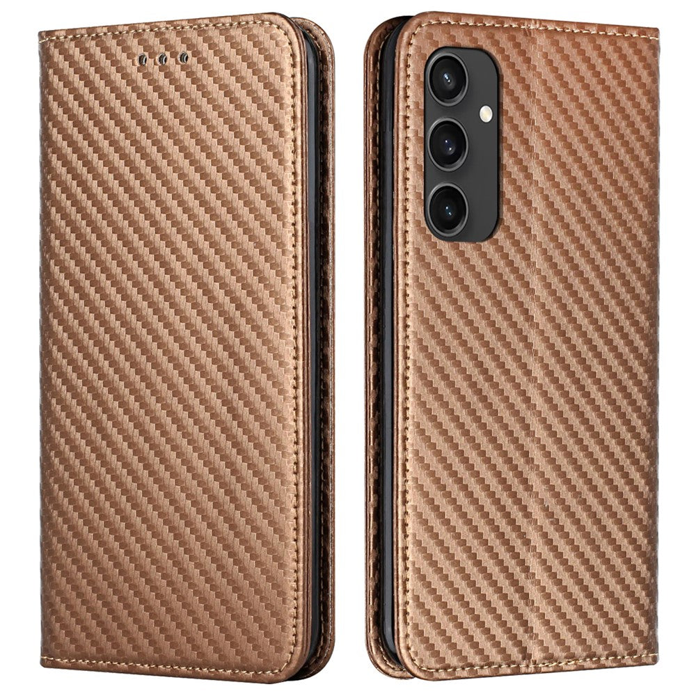 For Samsung Galaxy S24 FE Case Leather Flip Phone Cover Stand Strong Magnetic Closure