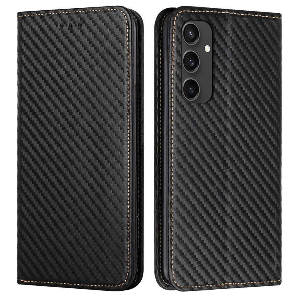For Samsung Galaxy S24 FE Case Leather Flip Phone Cover Stand Strong Magnetic Closure