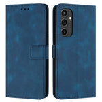 For Samsung Galaxy S24 FE Leather Case Solid Color Wallet Protective Phone Cover