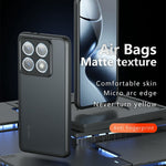 For Xiaomi 14T Pro Case Skin-Touch TPU + PC Matte Phone Back Cover, Transparent Black