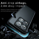 For Xiaomi 14T Pro Case Skin-Touch TPU + PC Matte Phone Back Cover, Transparent Black