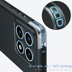 For Xiaomi 14T Pro Case Skin-Touch TPU + PC Matte Phone Back Cover, Transparent Black