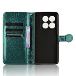 For Xiaomi 14T Pro Wallet Case Dot Pattern Imprint PU Leather Phone Cover