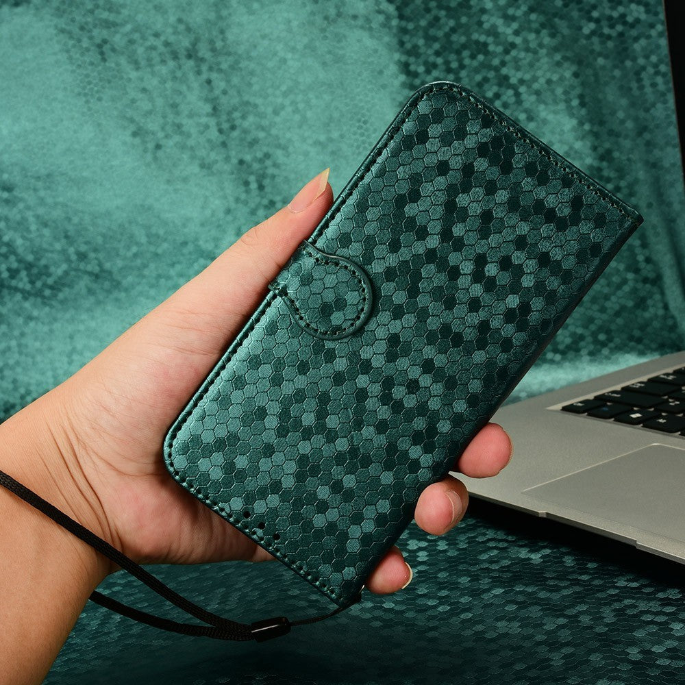 For Xiaomi 14T Pro Wallet Case Dot Pattern Imprint PU Leather Phone Cover