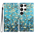 For Samsung Galaxy S25 Ultra Case PU Leather 3D Pattern Printing Wallet Phone Cover