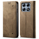 For Xiaomi 14T Pro Case Jeans Cloth Texture Anti-Scratch Leather Stand Phone Cover