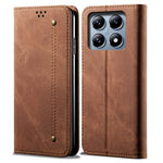 For Xiaomi 14T Pro Case Jeans Cloth Texture Anti-Scratch Leather Stand Phone Cover