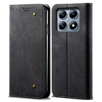 For Xiaomi 14T Pro Case Jeans Cloth Texture Anti-Scratch Leather Stand Phone Cover