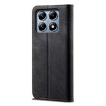 For Xiaomi 14T Case Jeans Cloth Texture Anti-Scratch Leather Stand Phone Cover