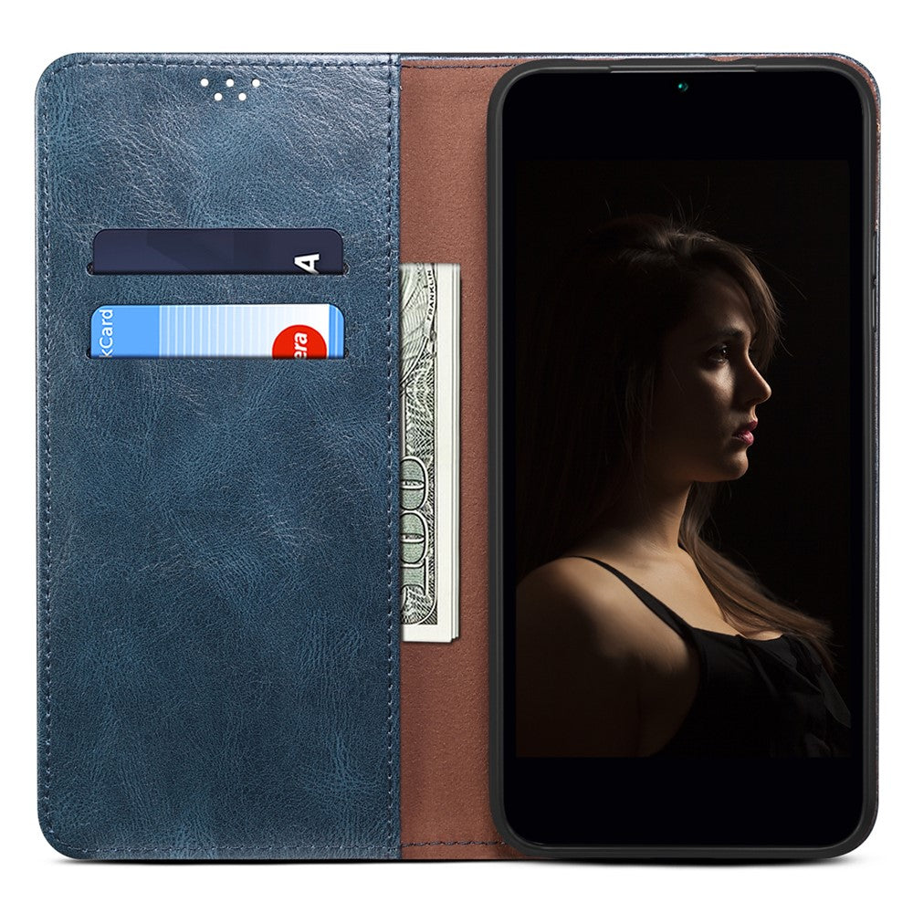 For Oppo A60 4G Case Crazy Horse Texture Waxy Leather Wallet Stand Phone Cover