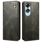 For Oppo A60 4G Case Crazy Horse Texture Waxy Leather Wallet Stand Phone Cover