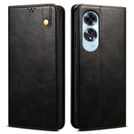 For Oppo A60 4G Case Crazy Horse Texture Waxy Leather Wallet Stand Phone Cover