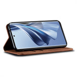 For Oppo A60 4G Case Jeans Cloth Texture Anti-Scratch Leather Stand Phone Cover