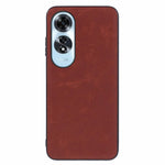 For Oppo A60 4G Case Retro Leather Coated PC+TPU Phone Cover