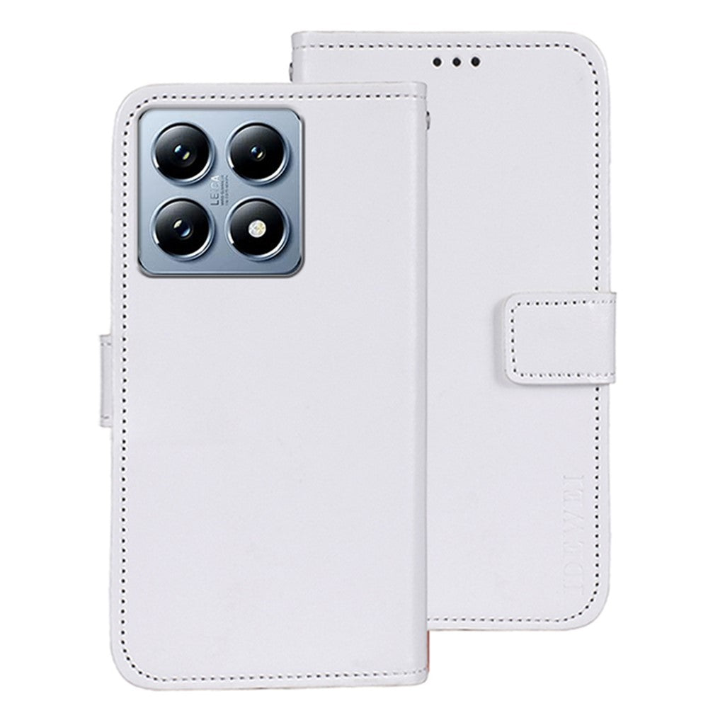 IDEWEI For Xiaomi 14T Pro Stand Case Crazy Horse Texture Leather Phone Cover