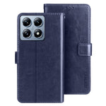 IDEWEI For Xiaomi 14T Pro Stand Case Crazy Horse Texture Leather Phone Cover