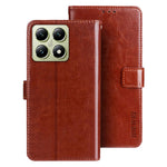 IDEWEI For Xiaomi 14T Stand Case Crazy Horse Texture Leather Phone Cover
