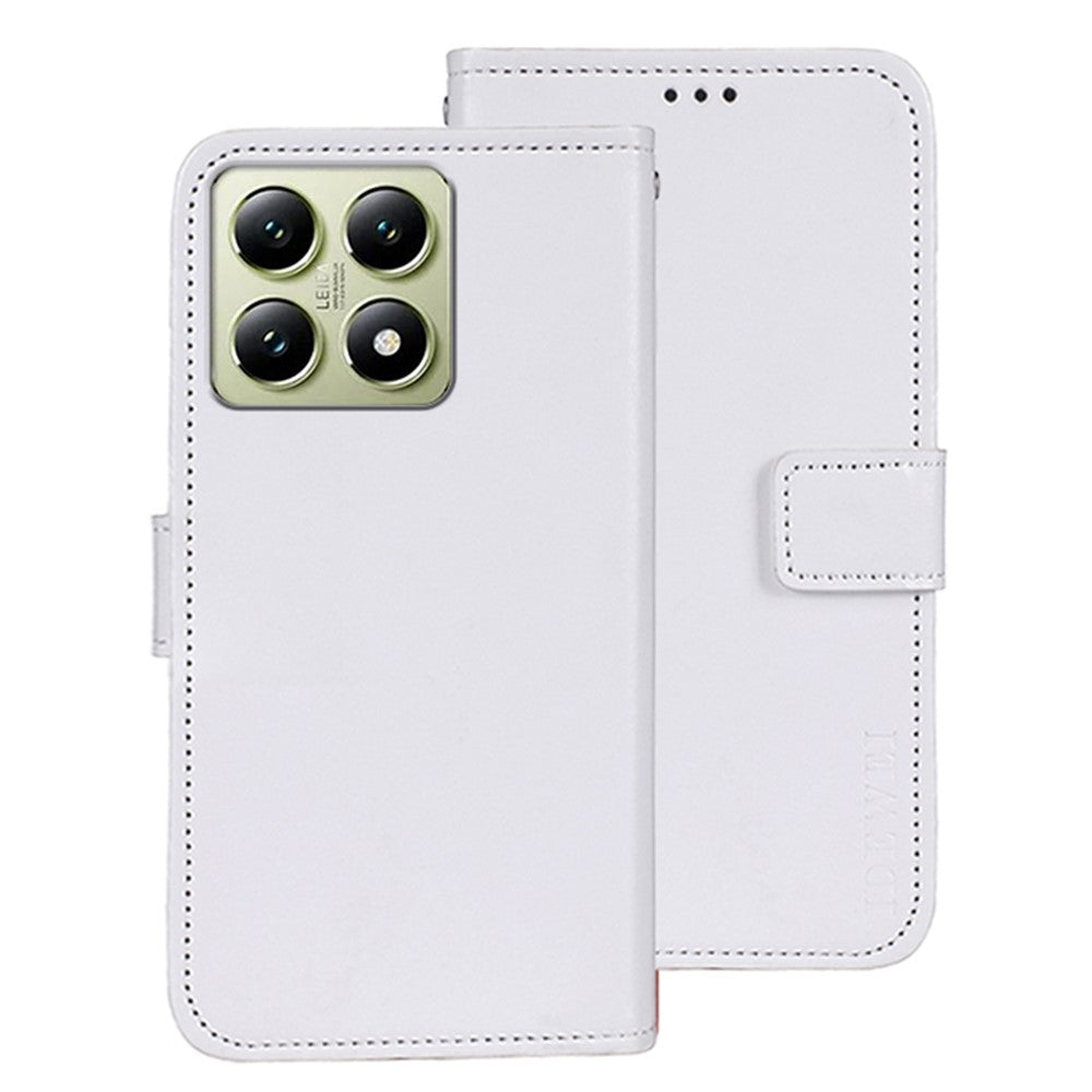 IDEWEI For Xiaomi 14T Stand Case Crazy Horse Texture Leather Phone Cover