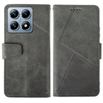 IDEWEI For Xiaomi 14T Pro Case Leather Wallet Phone Cover Stand Calf Texture