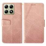 IDEWEI For Xiaomi 14T Case Leather Wallet Phone Cover Stand Calf Texture