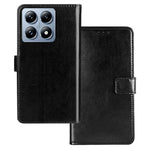 IDEWEI for Xiaomi 14T Pro Case Card Slots Holder Leather Phone Cover Crazy Horse Texture