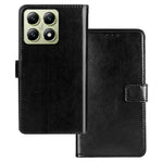 IDEWEI for Xiaomi 14T Case Card Slots Holder Leather Phone Cover Crazy Horse Texture