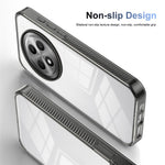 For Oppo Reno12 F 4G / 5G Clear Phone Case TPU+PC Anti-Slip Drop-Proof Back Cover