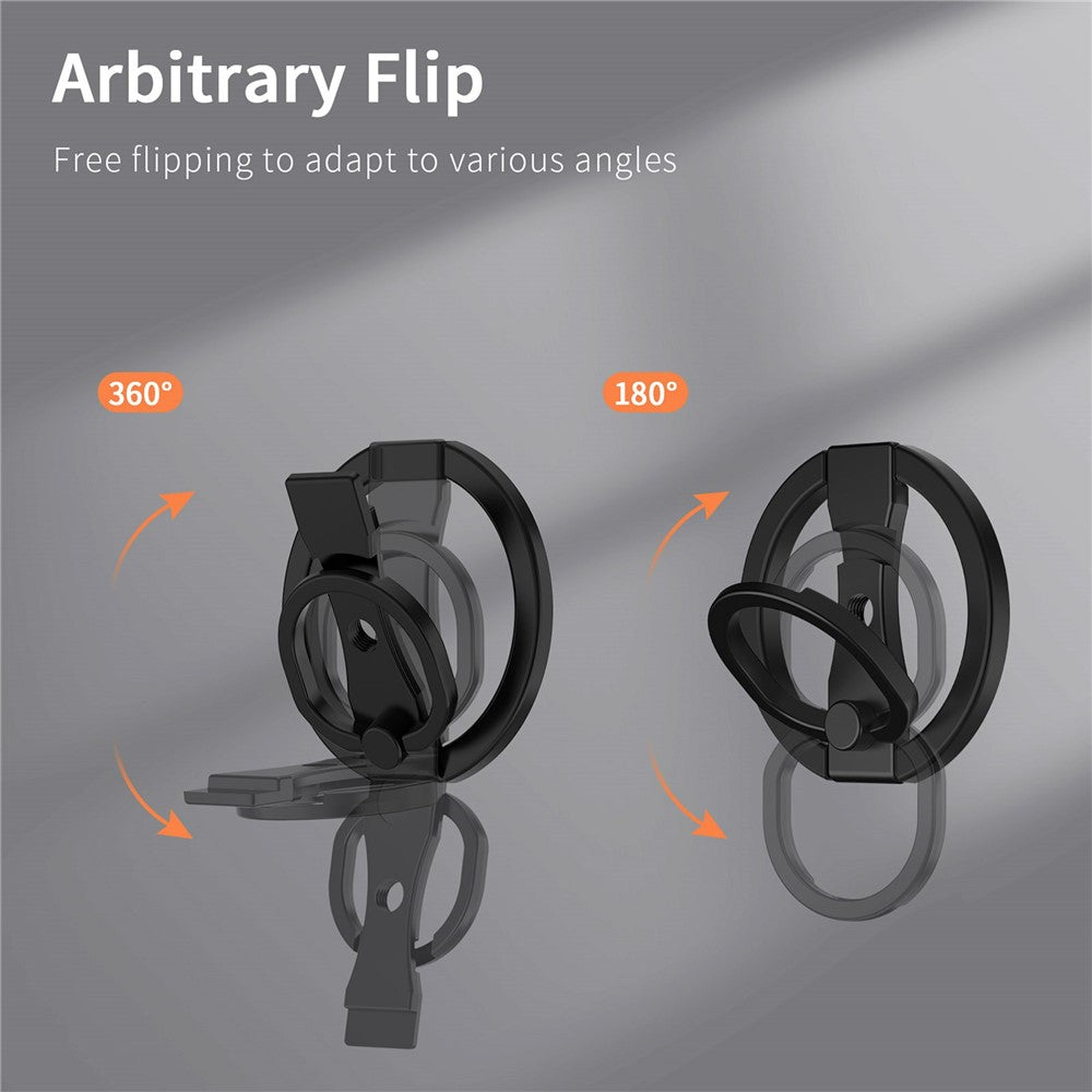 MS-01 Phone Ring Holder Magnetic Cell Phone Grip Finger Ring Kickstand