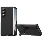 For Samsung Galaxy Z Fold5 5G Case Kickstand PC Phone Cover with Alloy Lens Ring