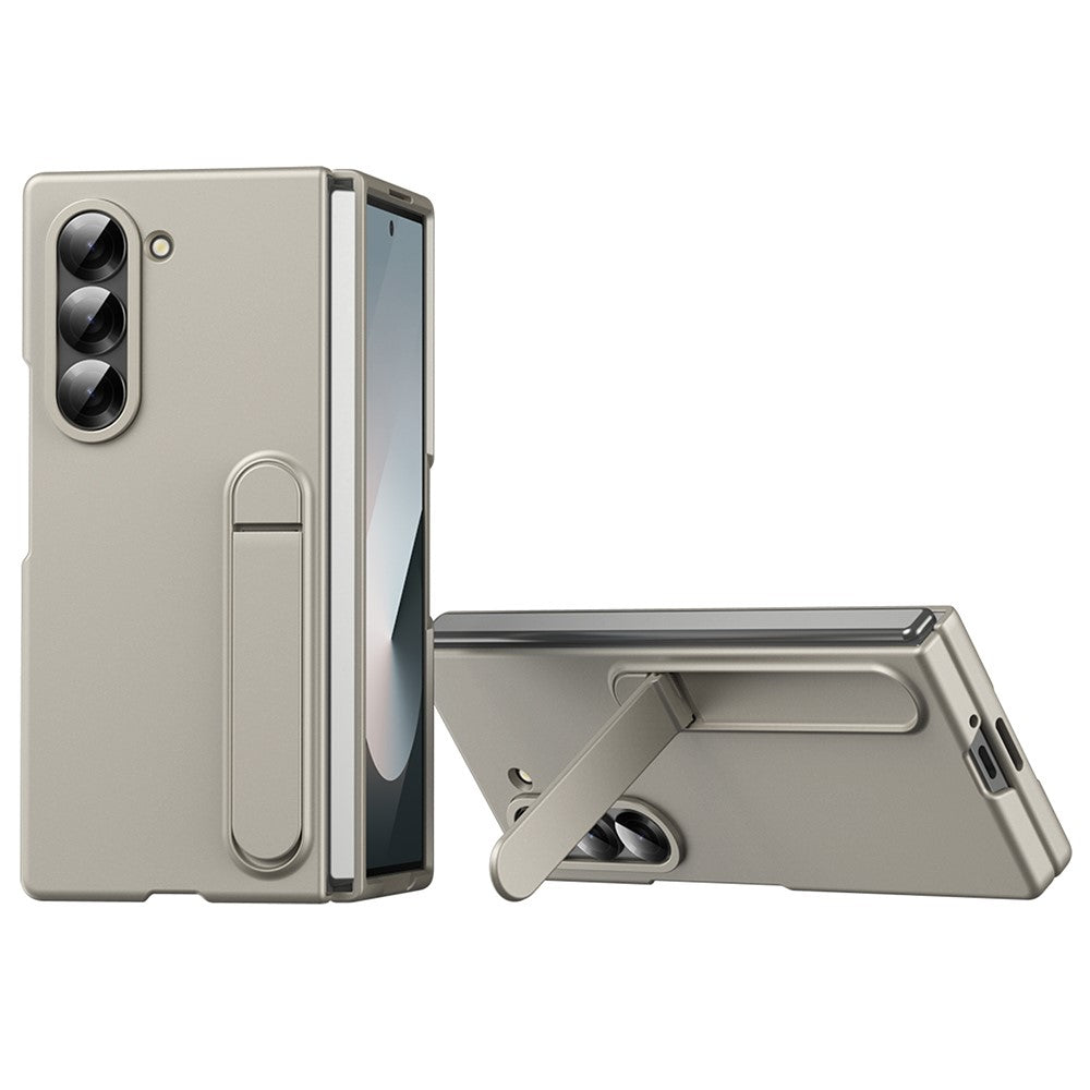 For Samsung Galaxy Z Fold5 5G Case Kickstand PC Phone Cover with Alloy Lens Ring