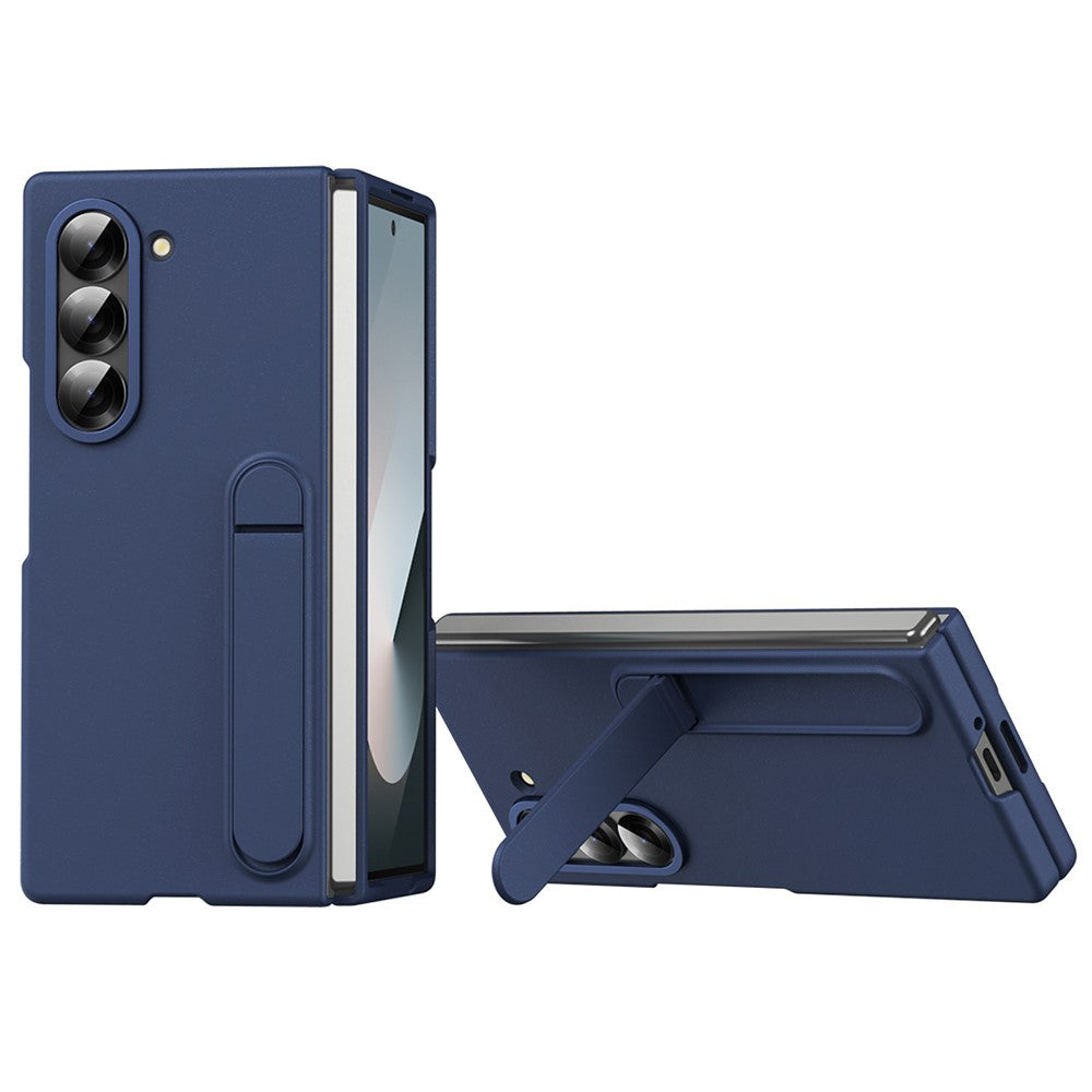 For Samsung Galaxy Z Fold5 5G Case Kickstand PC Phone Cover with Alloy Lens Ring