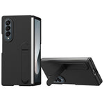 For Samsung Galaxy Z Fold4 5G Case Kickstand PC Phone Cover with Alloy Lens Ring
