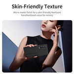 For Samsung Galaxy Z Fold4 5G Case Kickstand PC Phone Cover with Alloy Lens Ring