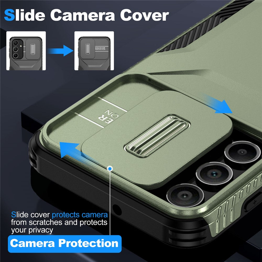 For Samsung Galaxy A16 5G / A16 4G Case Camshield TPU+PC Phone Cover Non-Slip Side Edge