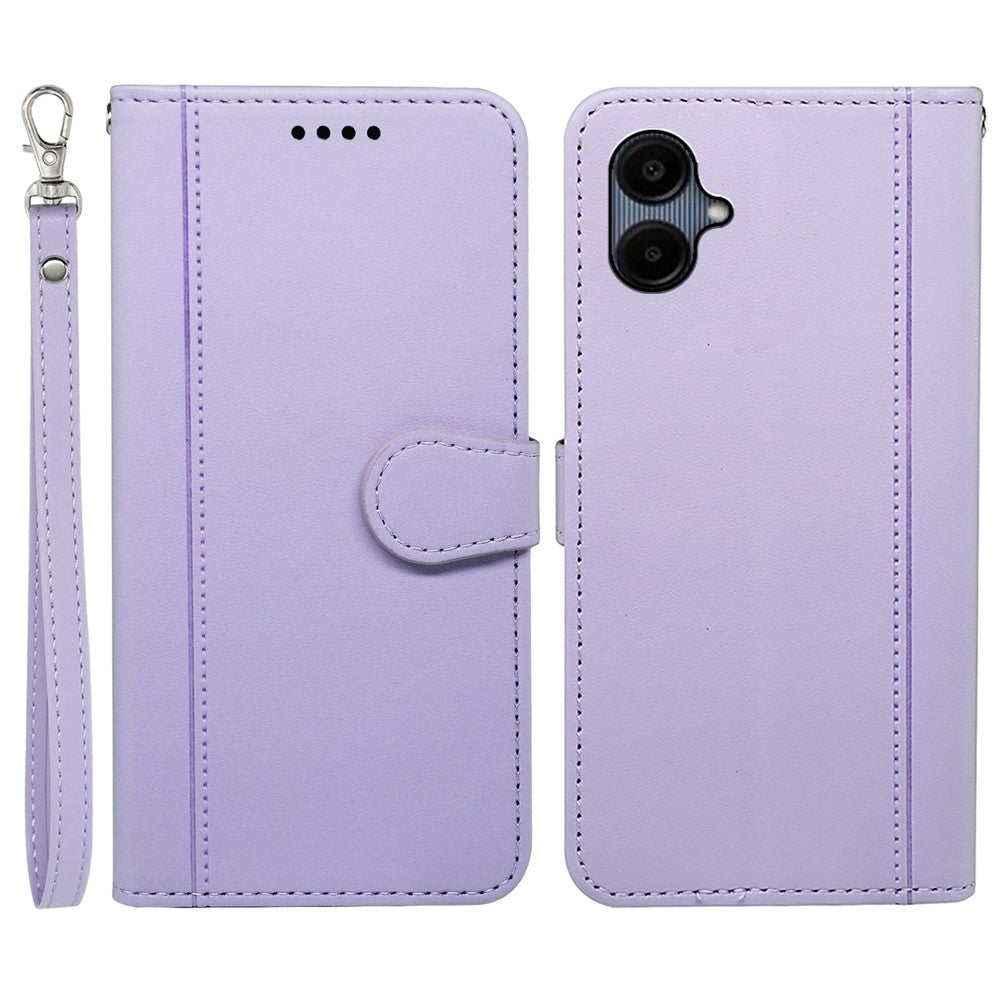 For Samsung Galaxy A06 4G Wallet Case Magnetic Snap Leather Phone Cover with Strap