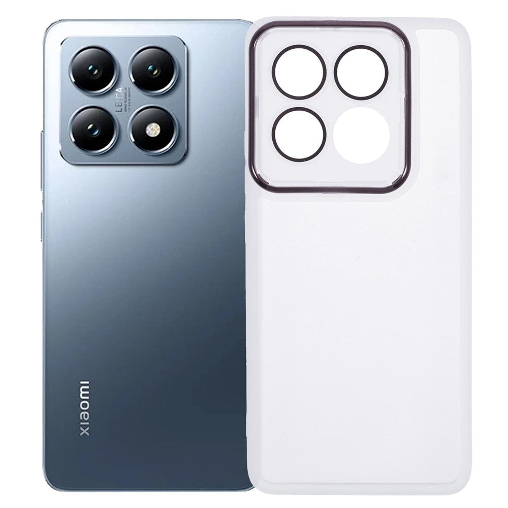DKSM Series For Xiaomi 14T Case Electroplated Camera Frame TPU Phone Cover