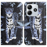 For Xiaomi Redmi Note 14 5G Case Pattern Print PU Leather Wallet Phone Cover Cross Texture